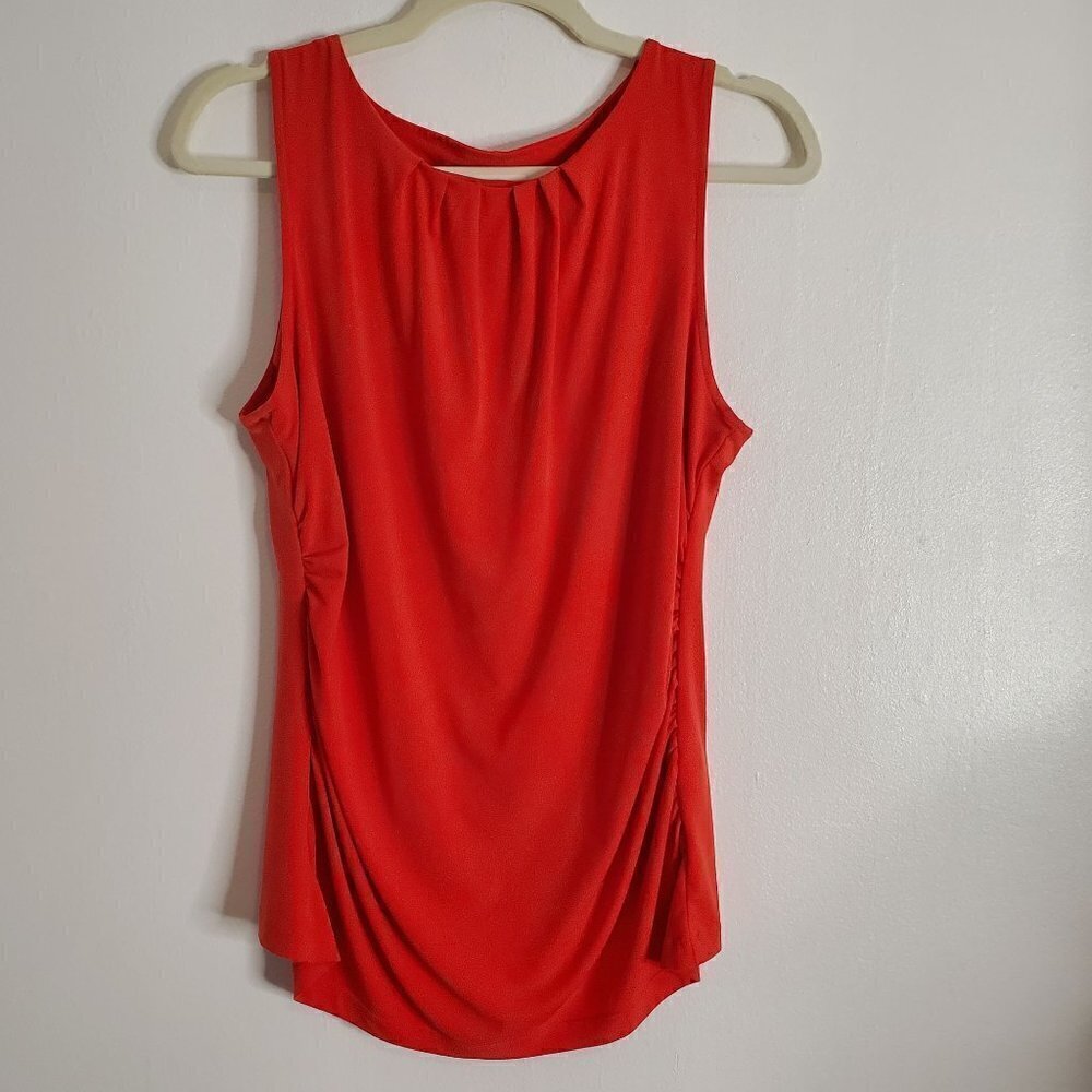 Orange Sleeveless Top Women Size S